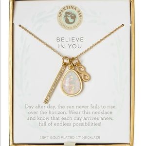 SEA LA VIE TRIPLE NECKLACE 17" BELIEVE/INFINITY